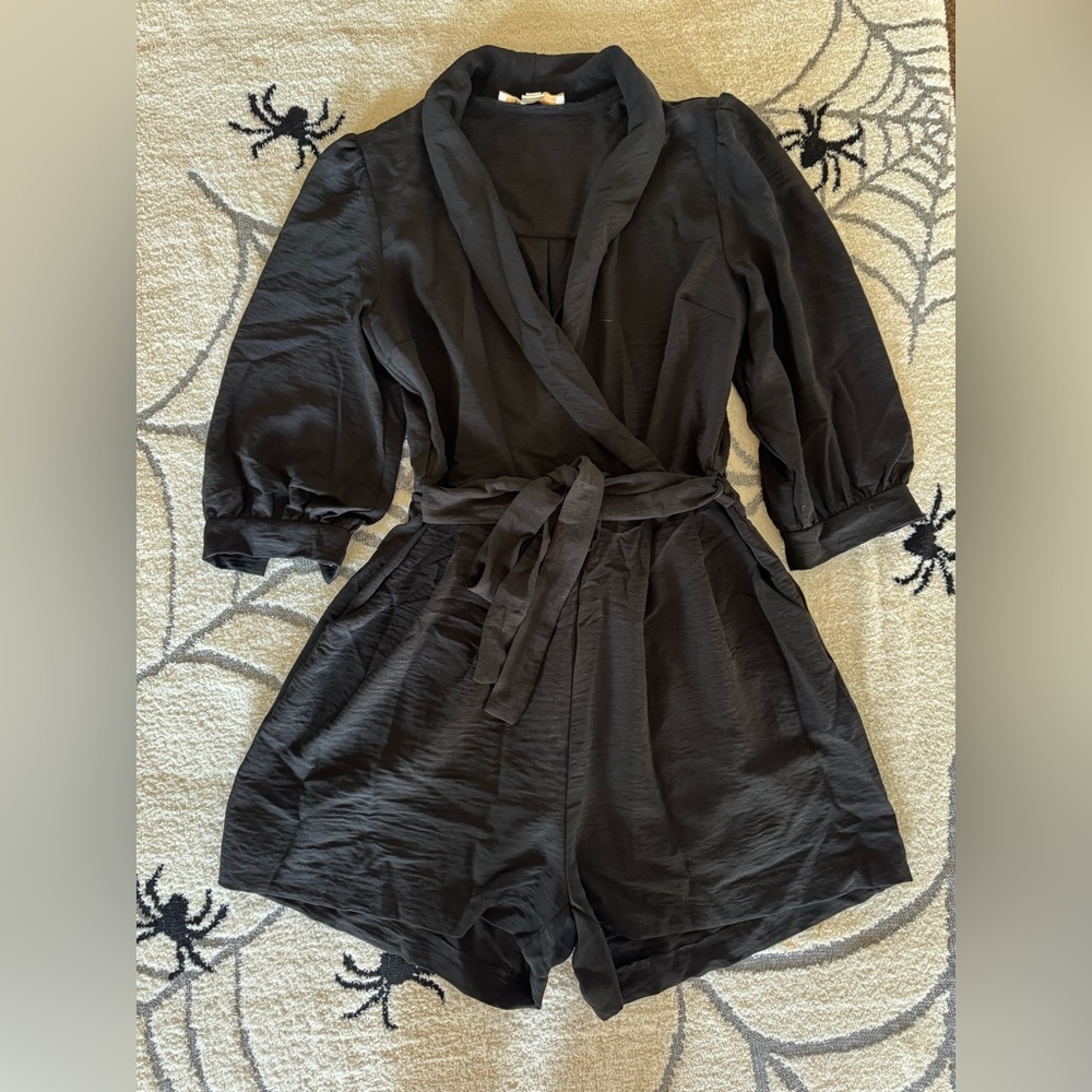 Elegant Black Women's Romper
